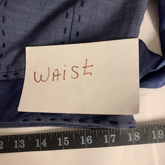 Appraisal Skirt SZ 14 Blue Skater Full Office Sophisticated Classic Corpcore - Picture 7 of 8